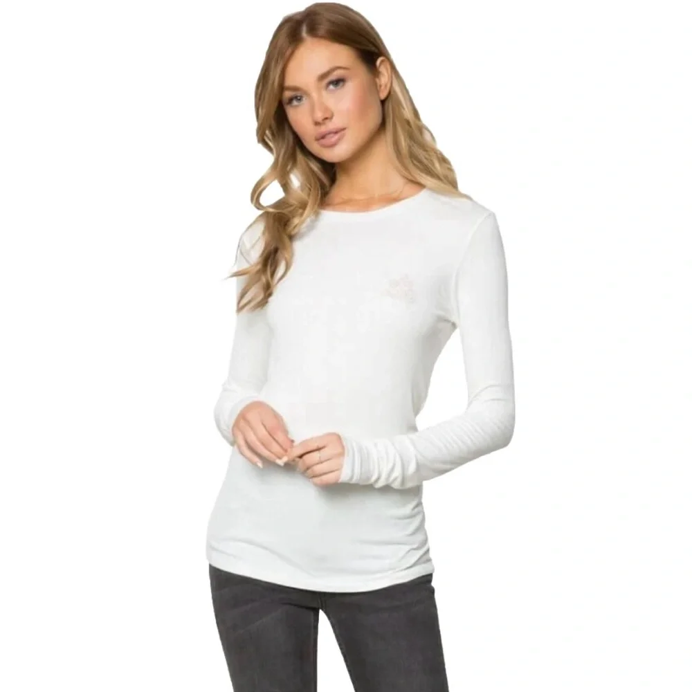 Spiritual Gangster The Universe Womens Long Sleeve Off White Size XS - Picture 3 of 13